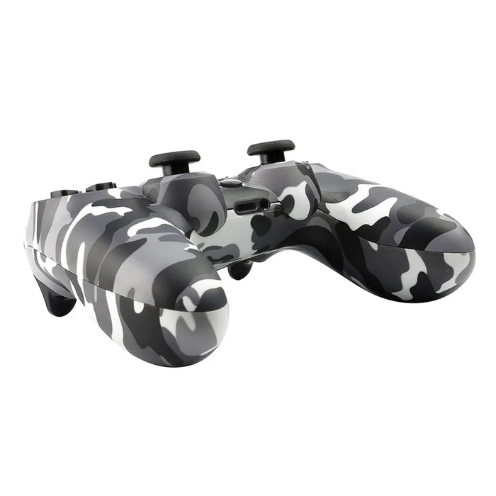 For Sony PS4 Ergonomic Game Controller Bluetooth-compatible Wireless Gamepad with Vibration Function - Grey+White Camouflage - 6