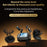 LX-80 Ear-hook Bluetooth-compatible Earbuds with Full Color Touch Screen Charging Case Noise Cancellation Sports Earbuds - Black - 3