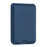 Magnetic Card Holder Textured Fabric RFID Blocking Card Slot Foldable Viewing Angle Kickstand - Sapphire - 1