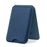 Magnetic Card Holder Textured Fabric RFID Blocking Card Slot Foldable Viewing Angle Kickstand - Sapphire - 2