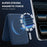 Magnetic Card Holder Textured Fabric RFID Blocking Card Slot Foldable Viewing Angle Kickstand - Sapphire - 5