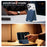 Magnetic Card Holder Textured Fabric RFID Blocking Card Slot Foldable Viewing Angle Kickstand - Sapphire - 7
