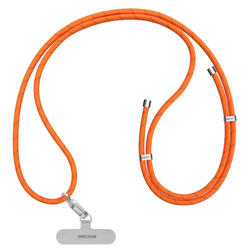MOCOME W2 150cm Adjustable Phone Lanyard with Zinc Alloy Adjustment Buckle Crossbody Long Strap - Orange - 1