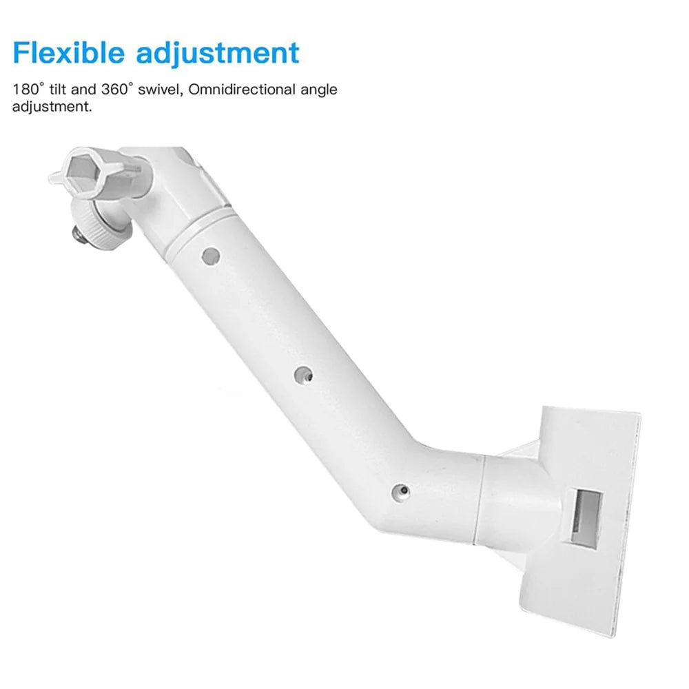 Outdoor Pole Mount 360 Degree Rotation Security Camera Bracket for Arlo / Ring / Wyze / Eufy Solar Panel - White - 3