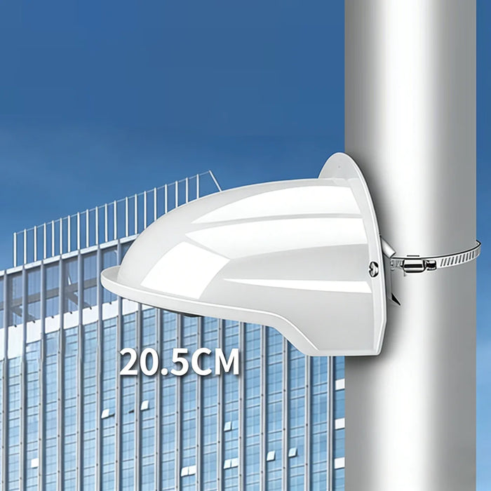 Outdoor Security Camera Rain Cover Pole Mount Bracket Protective Housing for CCTV Dome Cameras, without Pole Mount Clamp - Size S / Black - 3