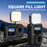 STARTRC Adjustable Color Temperature Quick Release Magnetic Square LED Fill Light for Action Cameras - Black - 2
