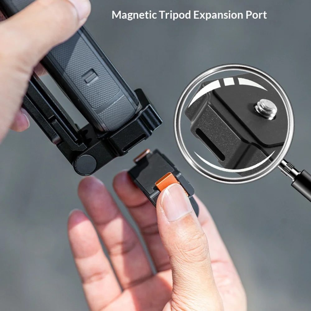 STARTRC Pocket Magnetic Tripod with 1/4 Screw for Action Camera Aluminum Alloy Foldable Stand - 6