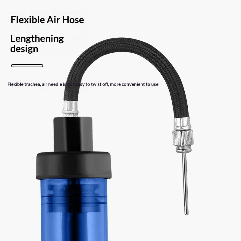 BENGGUO Portable Mini Ball Pump with Needle for Basketball Football Volleyball Quick Inflation Air Pump - Blue - 4