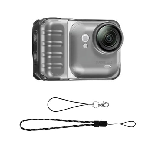 STARTRC For Insta360 Go Ultra Camera Case Anti Scratch TPU Clear Protective Cover - Matte Black - 1
