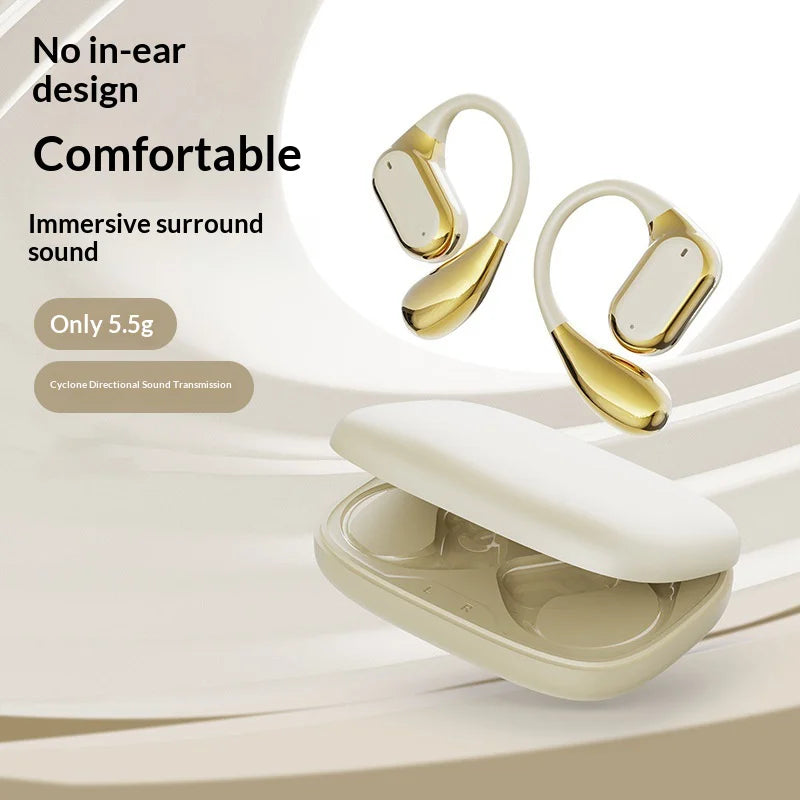 Q11 Wireless Bluetooth-compatible Earbuds OWS ENC Noise Cancelling Surround Sound Earbuds for Sports - Black - 2