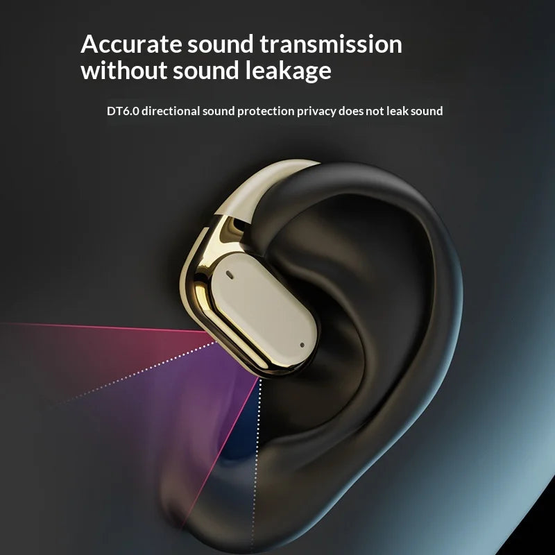 Q11 Wireless Bluetooth-compatible Earbuds OWS ENC Noise Cancelling Surround Sound Earbuds for Sports - Black - 5
