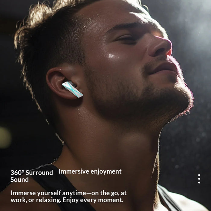 DX08 Noise Reduction Wireless Earbuds Mechanical TWS Bluetooth-compatible Gaming Earbuds - Silver - 7