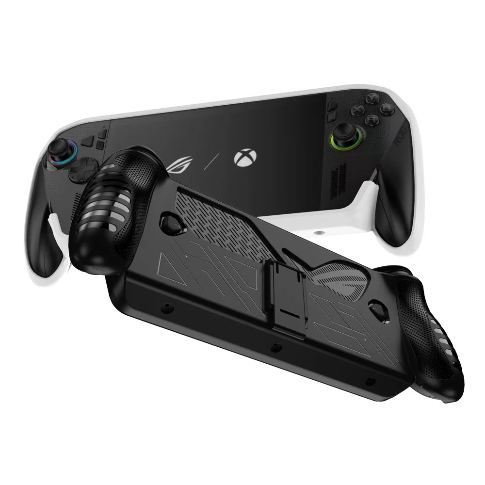 For Asus ROG Xbox Ally X (2025)/Ally (2025) Handheld Console Anti-Slip TPU Case Protective Cover Built-in Stand - Black - 4