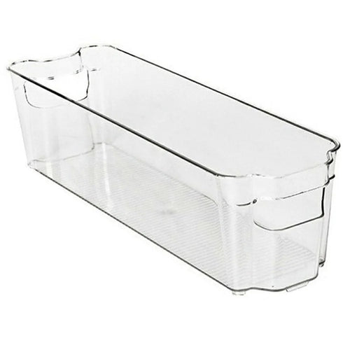 PET Storage Box for Fridge Organization Stackable Container Multi Purpose Organizer - Transparent - 1