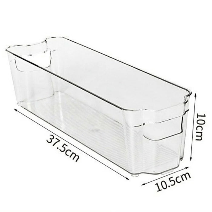 PET Storage Box for Fridge Organization Stackable Container Multi Purpose Organizer - Transparent - 6