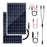 2Pcs Portable 10W Aluminum Frame Solar Panel Kit IP65 Waterproof Outdoor Power Supply for Camping / RV - 1