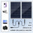 2Pcs Portable 10W Aluminum Frame Solar Panel Kit IP65 Waterproof Outdoor Power Supply for Camping / RV - 3