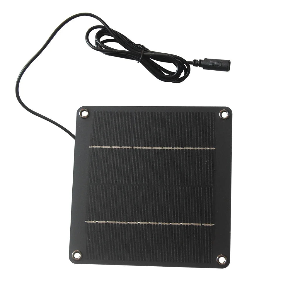 4W 12V Monocrystalline Silicon Solar Panel with Type-C Interface for Outdoor Garden Light / Security Camera Charging Board - 150 X 150mm - 2