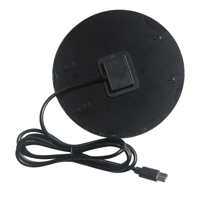 110mm Round Solar Panel 1.2W 5V Portable Solar Charger with Type-C Output for Phone/Light/Fan - 2