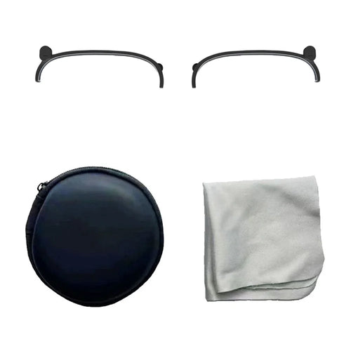For Rokid AR Glasses Frame Half Rim Magnetic Eyeglass Lens Frame with Cleaning Cloth and Storage Case (without Lens) - 1