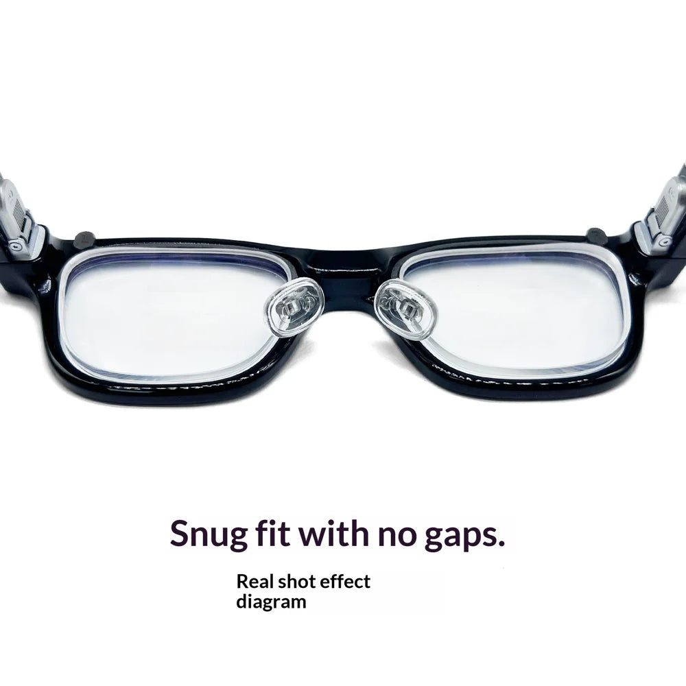 For Rokid AR Glasses Frame Half Rim Magnetic Eyeglass Lens Frame with Cleaning Cloth and Storage Case (without Lens) - 5