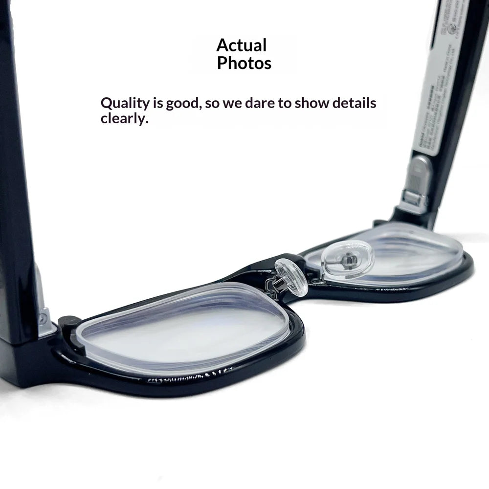 For Rokid AR Glasses Frame Half Rim Magnetic Eyeglass Lens Frame with Cleaning Cloth and Storage Case (without Lens) - 6