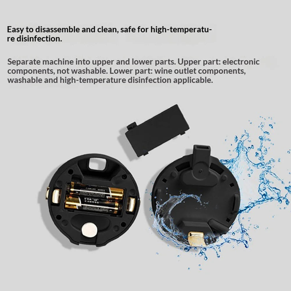STAR COMPASS BEER-F2 Ultrasonic Beer Foamer for Canned Beer Portable Vibration Foam Maker Creamy Head Enhancer - Black - 6