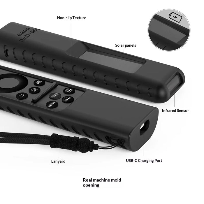 SIKAI 044A007B167 Shockproof Cover For Samsung BN59 TM2360E Remote Control Silicone Protective Case - Black - 4