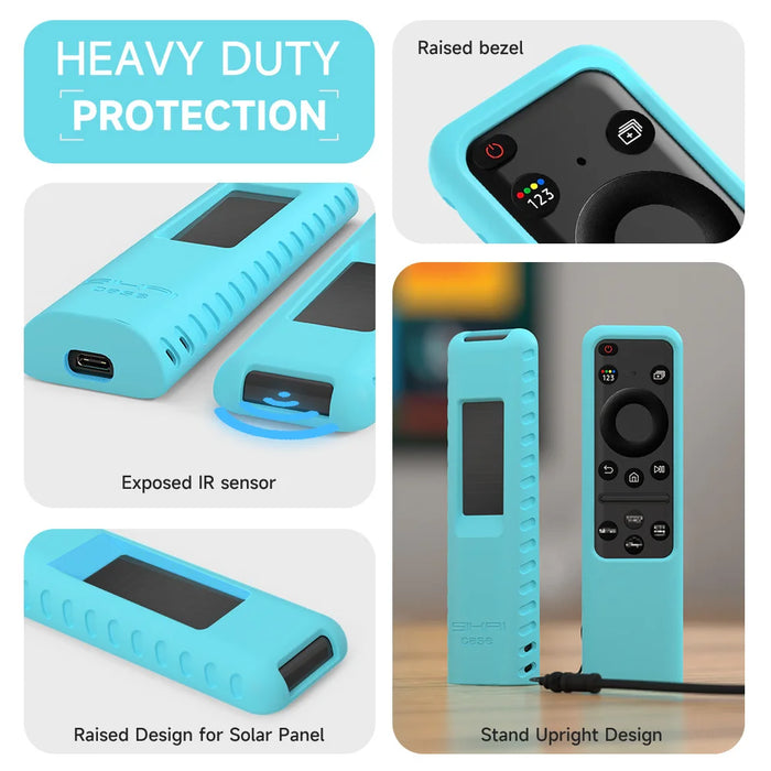 SIKAI 044A007B167 Shockproof Cover For Samsung BN59 TM2360E Remote Control Silicone Protective Case - Black - 7