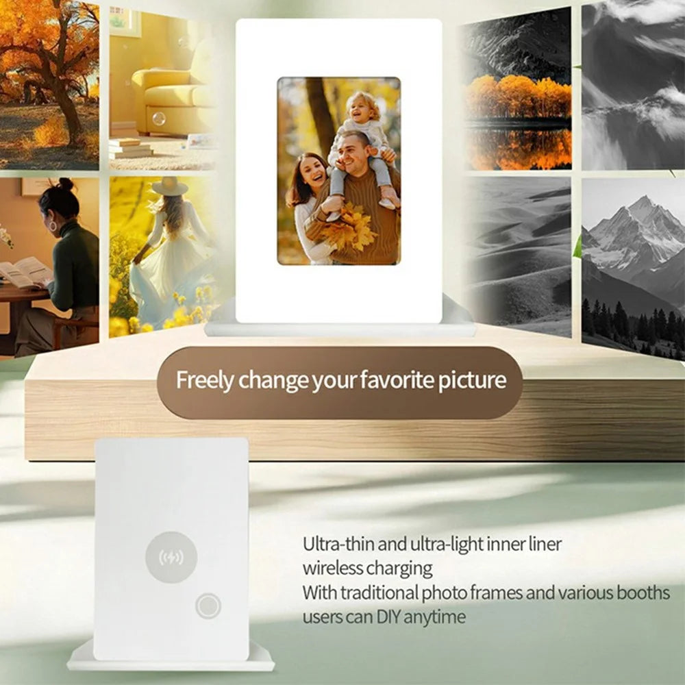 4 Inch 4 Color Display (Black White Red Yellow) HD ePaper Bluetooth-Compatible Photo Frame Digital Picture Frame - 2