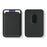 Magnetic Phone Card Holder RFID Blocking Grid Texture Leather Mobile Phone Back Card Case - Black - 2