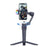 F12 Pro 360 Degree Rotation 3-Axis Gimbal Stabilizer for Smartphone AI Face Tracking Foldable Handheld Gimbal with RGB Fill Light - Black - 2