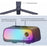 F12 Pro 360 Degree Rotation 3-Axis Gimbal Stabilizer for Smartphone AI Face Tracking Foldable Handheld Gimbal with RGB Fill Light - Black - 7