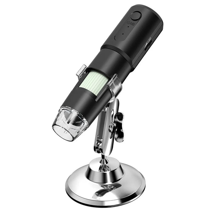 314 WiFi Digital Microscope 1000x Magnification Skin Beauty Detection Device LED Wireless Magnifier - Black - 1