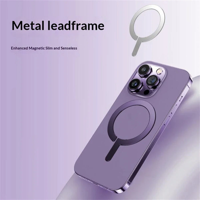 Metal Magnetic Ring Compatible with MagSafe Ultra Thin Magnet Ring Sticker - Purple - 2