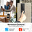 M18 Wireless Video Doorbell Camera Two Way Audio IP65 Waterproof Remote Monitor (with Memory Storage) - Black - 3