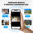 M18 Wireless Video Doorbell Camera Two Way Audio IP65 Waterproof Remote Monitor (with Memory Storage) - Black - 4
