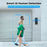 M18 Wireless Video Doorbell Camera Two Way Audio IP65 Waterproof Remote Monitor (with Memory Storage) - Black - 6