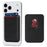 Carbon Fiber Texture Magnetic Wallet Phone Back Card Holder - Carbon Fiber Texture - 1