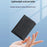 Magnetic Card Case Tri-fold Wallet with Stand PU Leather Phone Holder Compatible with MagSafe - Black - 2