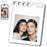F10 Mini Locator Key Ring with 1.54 Inch E-Ink Display Bluetooth-compatible Item Finder for Luggage Keys Bags - White - 1