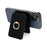 R20 Ring Holder Kickstand Magnetic Card Holder PU Leather Phone Card Slots Wallet - Black - 2