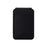 R20 Magnetic Card Holder PU Leather Phone Back Wallet Kickstand with Metal Ring Sheet - Black - 5