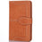 Canvas Card Holder Wallet Pouch Strong Adhesive Phone Kickstand - Brown - 1