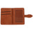 Canvas Card Holder Wallet Pouch Strong Adhesive Phone Kickstand - Brown - 3