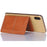 Canvas Card Holder Wallet Pouch Strong Adhesive Phone Kickstand - Brown - 4