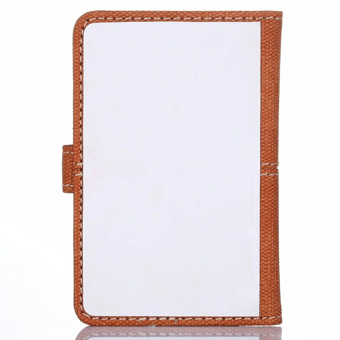 Canvas Card Holder Wallet Pouch Strong Adhesive Phone Kickstand - Brown - 5