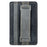 KT1 Card Holder Adhesive PU Leather Phone Wallet with Strap Holder - Black / Grey - 1