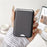 Magnetic Card Holder with Kickstand Tech Fabric Phone Wallet Card Sleeve - Black - 2