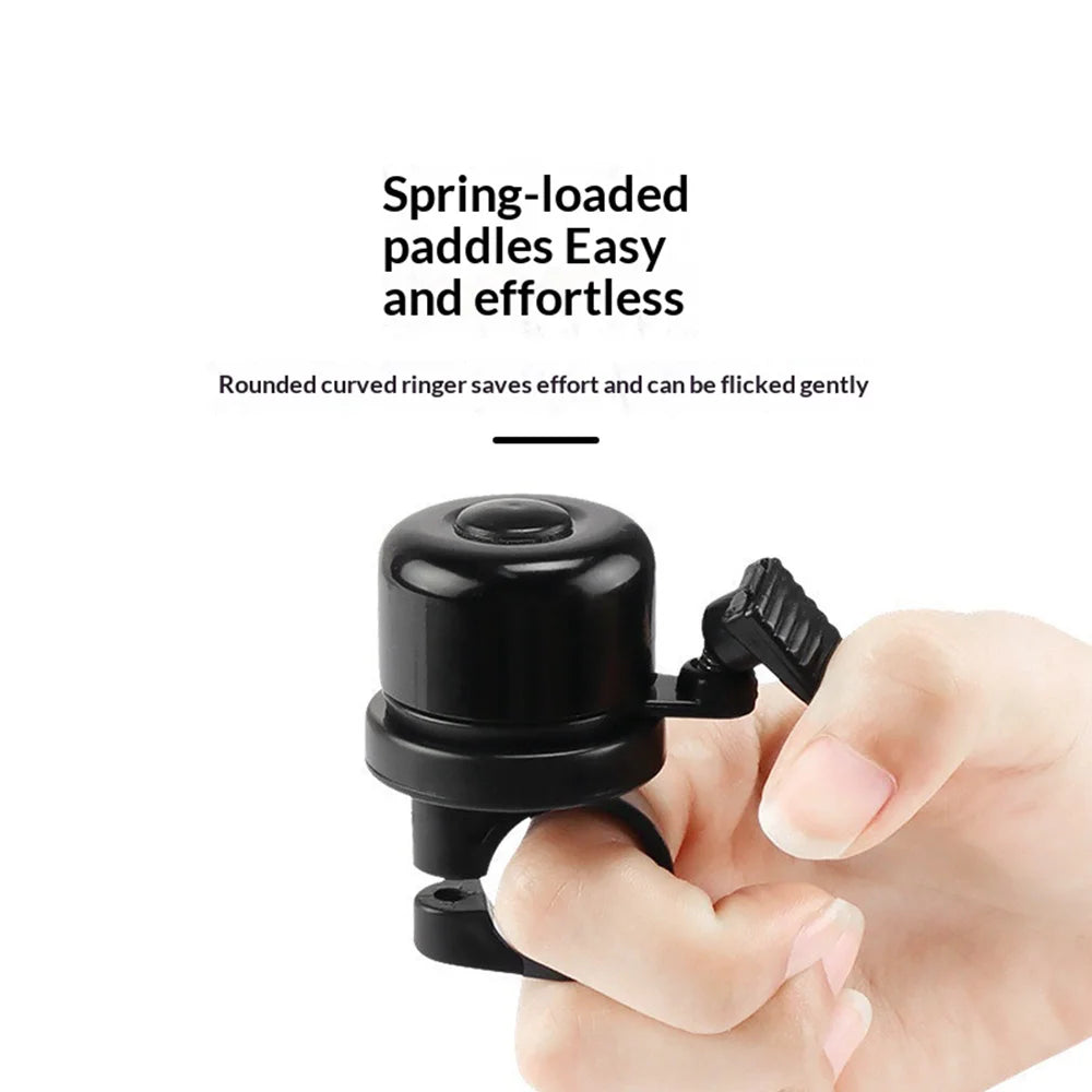 Bike Bell with AirTag Holder IPX5 Waterproof Anti-Theft Tracking Bicycle Bell for Cycling - Black - 6